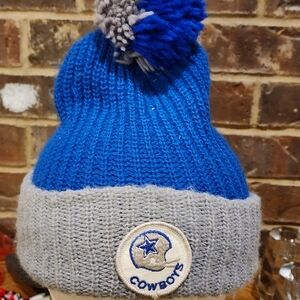 Vintage 70's Dallas Cowboys Pom Beenie